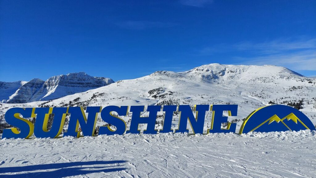 Banff - Sunshine Sign